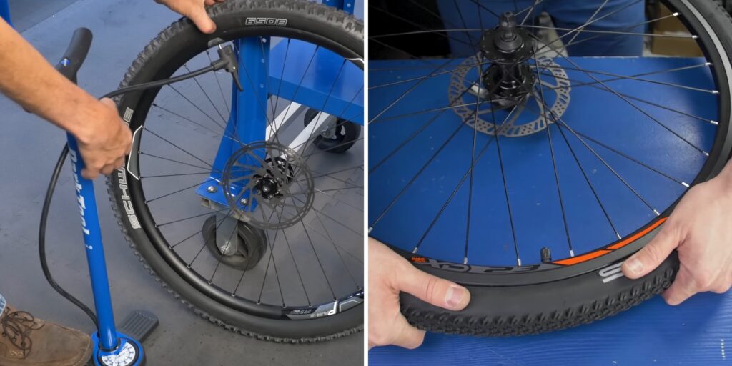 Як заклеїти камеру велосипеда: накачайте колесо