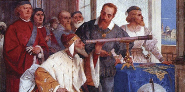 Галілей показує телескоп венеціанському дожу 