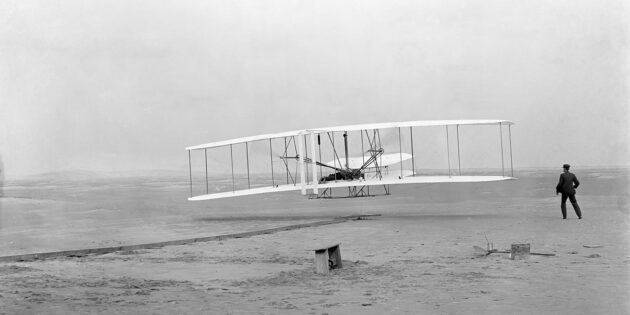 Перший політ Флаєра-1 17 грудня 1903 р.