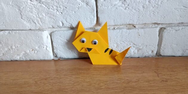 Орігамі для дітей: Кіт